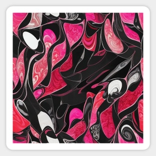 Vibrant Dreams in Pink Sticker